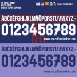 FC Basel 2025-2026 Font Vector – Elite Swiss Super League Jersey Style for Champions