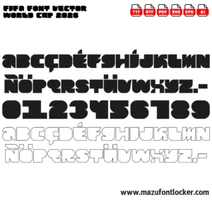 FIFA World Cup 2026 Font Vector – Epic Global Glory Triumphant Masterpiece