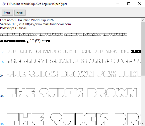 FIFA World Cup 2026 Font Vector – Epic Global Glory Triumphant Masterpiece