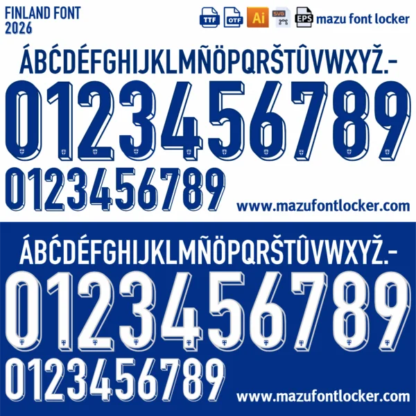 Finland 2026 Font Vector – Epic Nordic Masterpiece