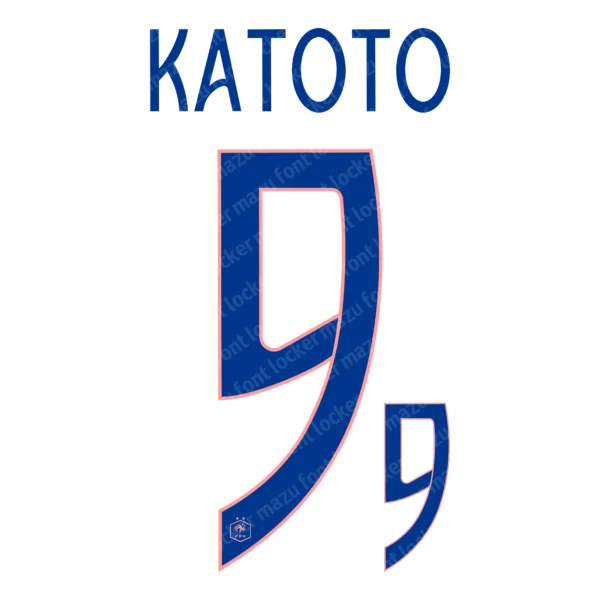 France Womens Euro 2025 Font Vector – Epic Les Bleues Masterpiece