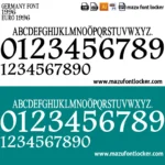 Germany Euro 1996 Font Vector – Stunning Die Mannschaft Masterpiece