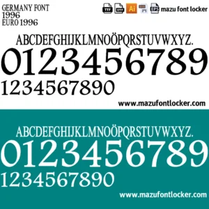 Germany Euro 1996 Font Vector – Stunning Die Mannschaft Masterpiece