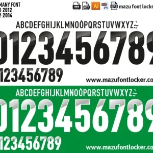 Germany Euro 2012 Font Vector – Unstoppable German Machine Masterpiece