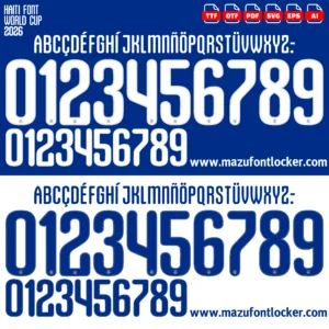 Haiti World Cup 2026 Font Vector – Epic Vibrant Caribbean Masterpiece