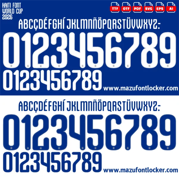 Haiti World Cup 2026 Font Vector – Epic Vibrant Caribbean Masterpiece