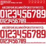 Indonesia 2024 Font Vector – Epic Garuda Merah Putih Triumphant Glory
