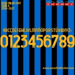 Inter Milan 2026-2027 Font Vector – Legendary Nerazzurri Power Design