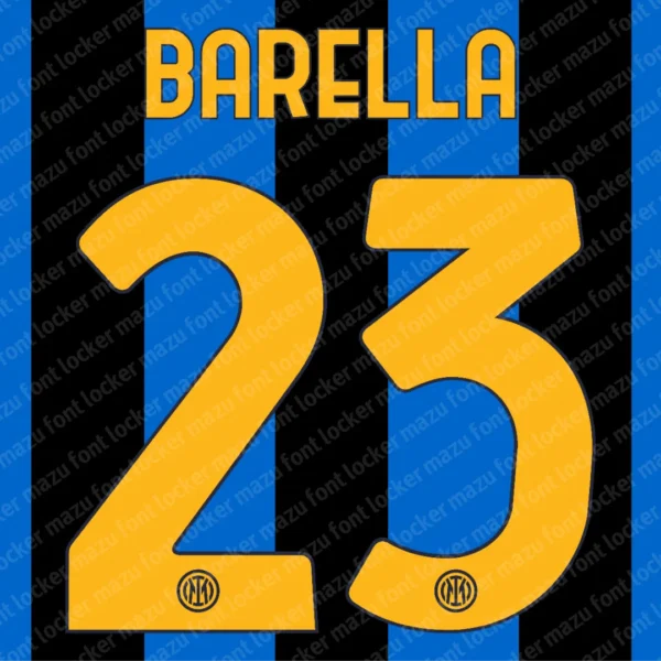 Inter Milan 2026-2027 Font Vector – Legendary Nerazzurri Power Design