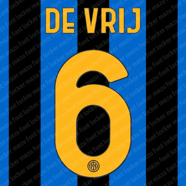 Inter Milan 2026-2027 Font Vector – Legendary Nerazzurri Power Design