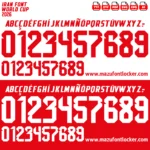 Iran World Cup 2026 Font Vector – Epic Persian Warriors Masterpiece