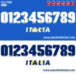 Italy 1995 Font Vector – Legendary Majestic Azzurri Glory Masterpiece