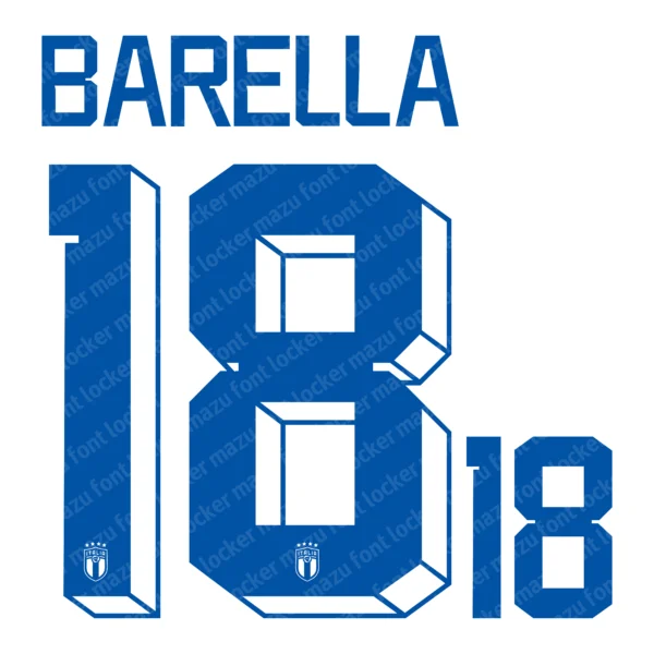 Italy 2022 Font Vector – Stunning Azzurri Victory Masterpiece