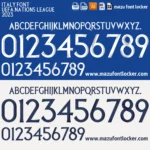 Italy 2023 Font Vector – Glorious Azzurri Masterpiece