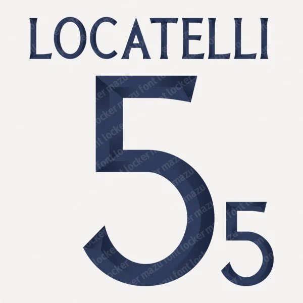Italy 2023 Font Vector – Glorious Azzurri Masterpiece