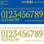 Italy Euro 2004 Font Vector – Legendary Majestic Azzurri Golden Era Masterpiece