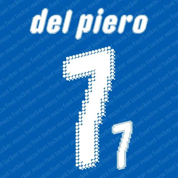 Italy Euro 2008 Font Vector – Legendary Azzurri Italian Glory