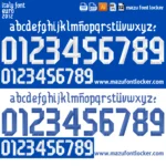 Italy Euro 2012 Font Vector – Epic Azzurri Legendary Masterpiece