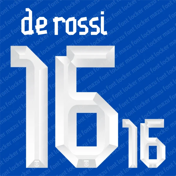 Italy Euro 2012 Font Vector – Epic Azzurri Legendary Masterpiece