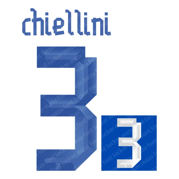 Italy Euro 2012 Font Vector – Epic Azzurri Legendary Masterpiece
