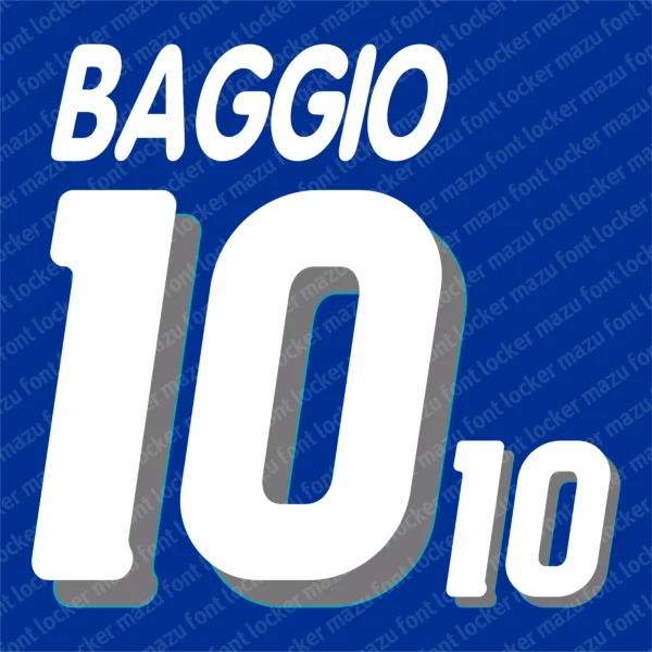 Italy World Cup 1994 Font Vector – Legendary Blue Glory Design