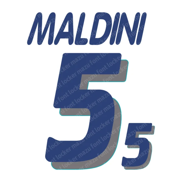 Italy World Cup 1994 Font Vector – Legendary Blue Glory Design