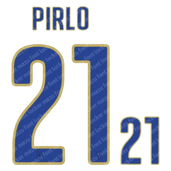 Italy World Cup 2014 Font Vector – Classic Azzurri Legend