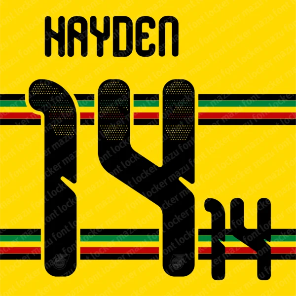 Jamaica World Cup 2026 Font Vector – Epic Reggae Boyz Vibrant Masterpiece
