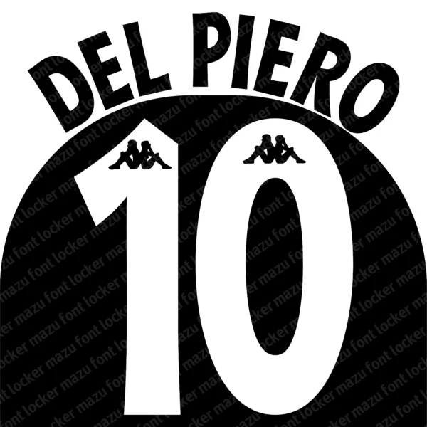 Juventus 1997-1998 Font Vector – Legendary Bianconeri Masterpiece