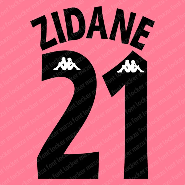 Juventus 1997-1998 Font Vector – Legendary Bianconeri Masterpiece