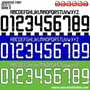Juventus 2014-2015 Font Vector – Triumphant Bianconeri Masterpiece