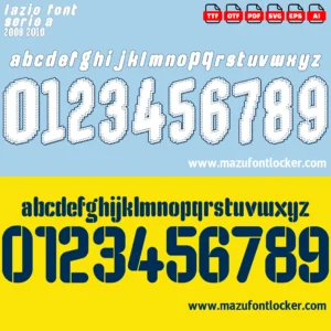 Lazio 2008-2010 Font Vector – Legendary Biancocelesti Masterpiece
