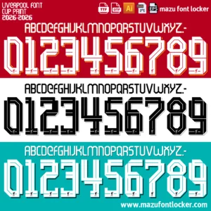 Liverpool 2025-2026 Font Vector – Epic Anfield Masterpiece