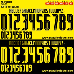 Malaysia 2020-2022 Font Vector – Epic Harimau Malaya Masterpiece
