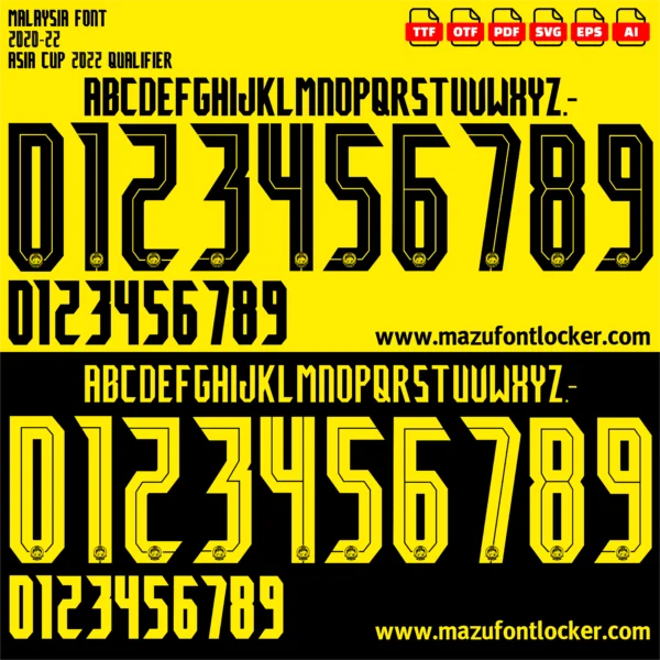 Malaysia 2020-2022 Font Vector – Epic Harimau Malaya Masterpiece
