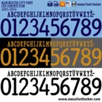 Manchester City 2013-2014 Font Vector – Bold Citizens Epic Artwork