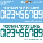 Manchester City 2021-2022 Font Vector – Legendary Sky Blue Retro Masterpiece
