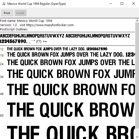 Mexico World Cup 1994 Font Vector – Legendary Green Eagle Masterpiece