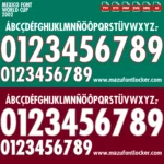 Mexico World Cup 2002 Font Vector – Epic Green Aztec Passion Masterpiece