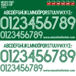Mexico World Cup 2006 Font Vector – Legendary Tricolor Glory Masterpiece