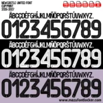 Newcastle United 2026-2027 Font Vector – Stunning St James' Park Classic Masterpiece