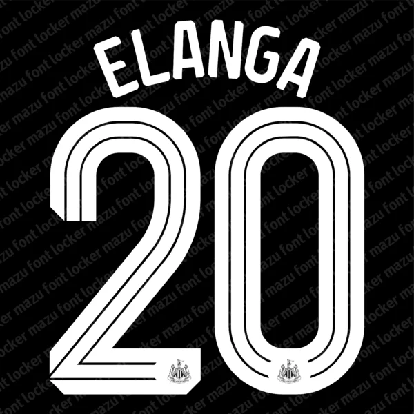 Newcastle United 2026-2027 Font Vector – Stunning St James' Park Classic Masterpiece