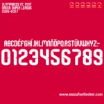 Olympiacos FC 2026-2027 Font Vector – Epic Red Thunder Masterpiece