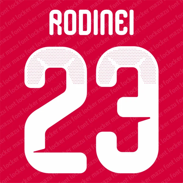 Olympiacos FC 2026-2027 Font Vector – Epic Red Thunder Masterpiece