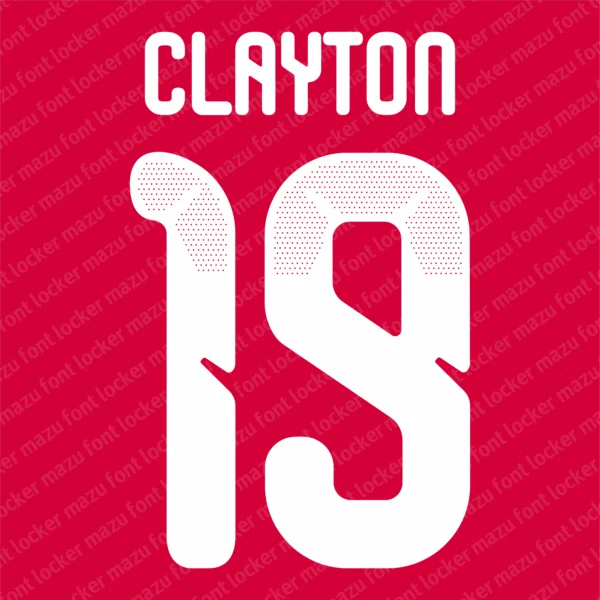 Olympiacos FC 2026-2027 Font Vector – Epic Red Thunder Masterpiece