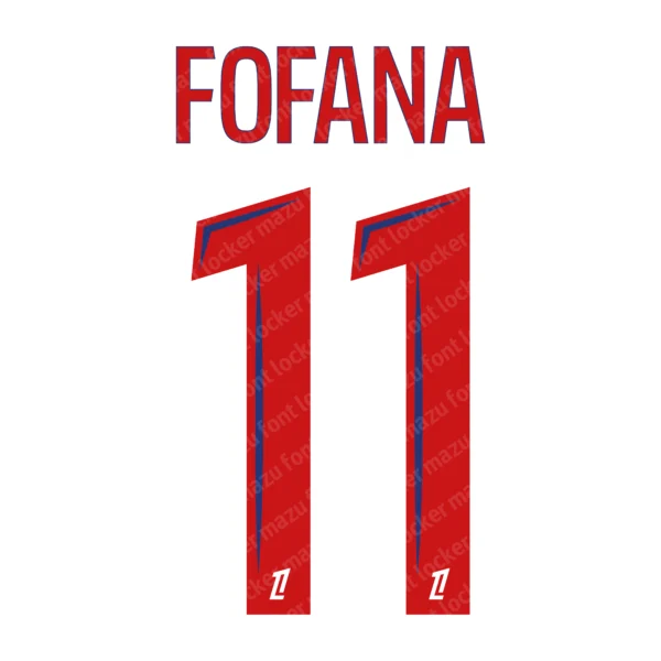 Olympique Lyonnais 2026-2027 Font Vector – Epic Les Gones Masterpiece