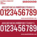 Olympique Lyonnais 2026-2027 Font Vector – Epic Les Gones Masterpiece
