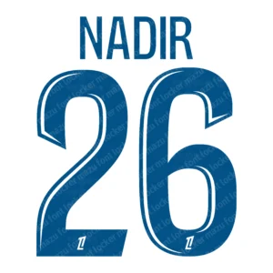 Olympique Marseille 2026-2027 Font