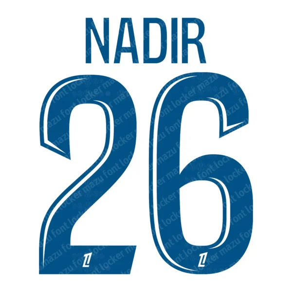 Olympique Marseille 2026-2027 Font Vector – Epic OM Legendary Masterpiece