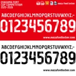 Osasuna 2025-2026 Font Vector – Epic Rojillos Masterpiece